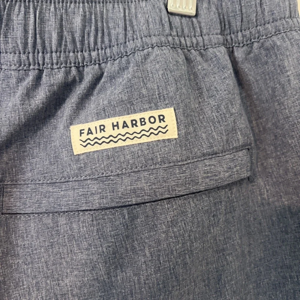 Fair Harbor Shorts Mens's XL Gray Performance Stretch Elastic Waist Drawstring‎